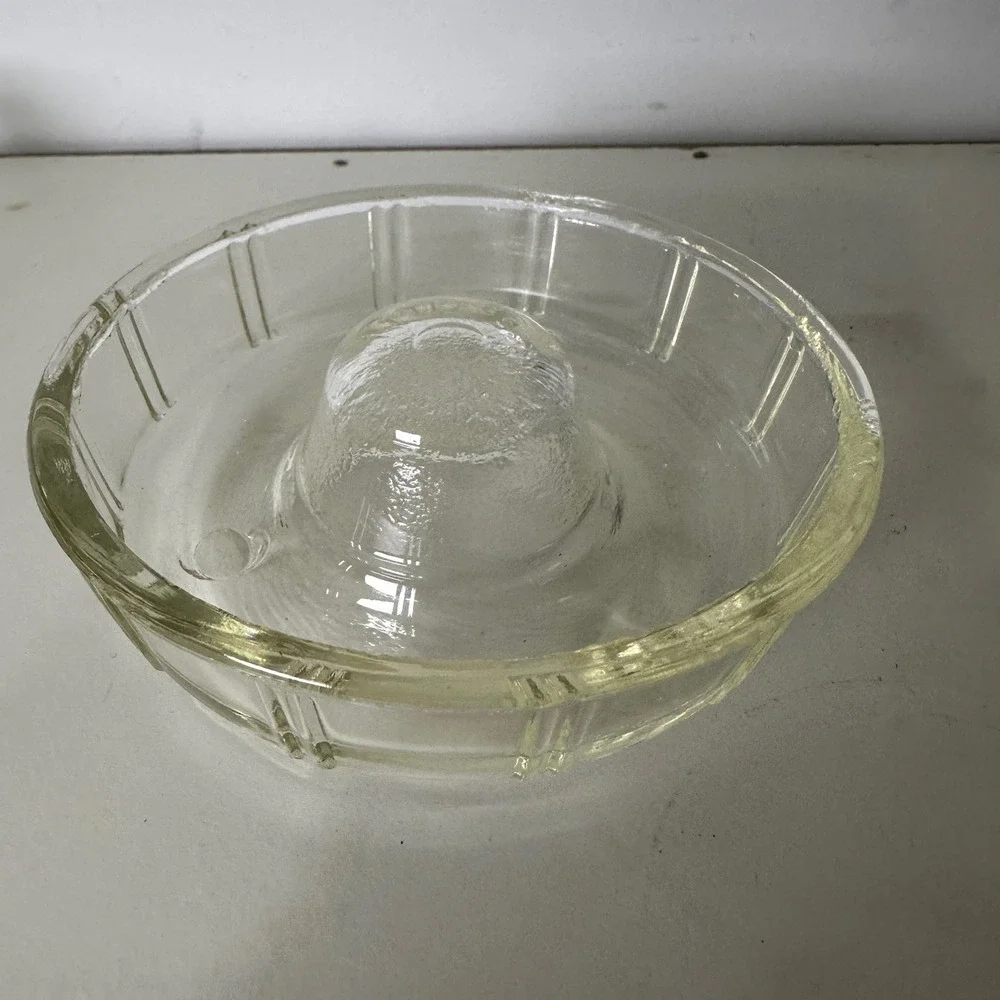 Vintage Little Princess Clear Glass Bundt‎ Pan Fluted Cake Mold Small 6 Inch